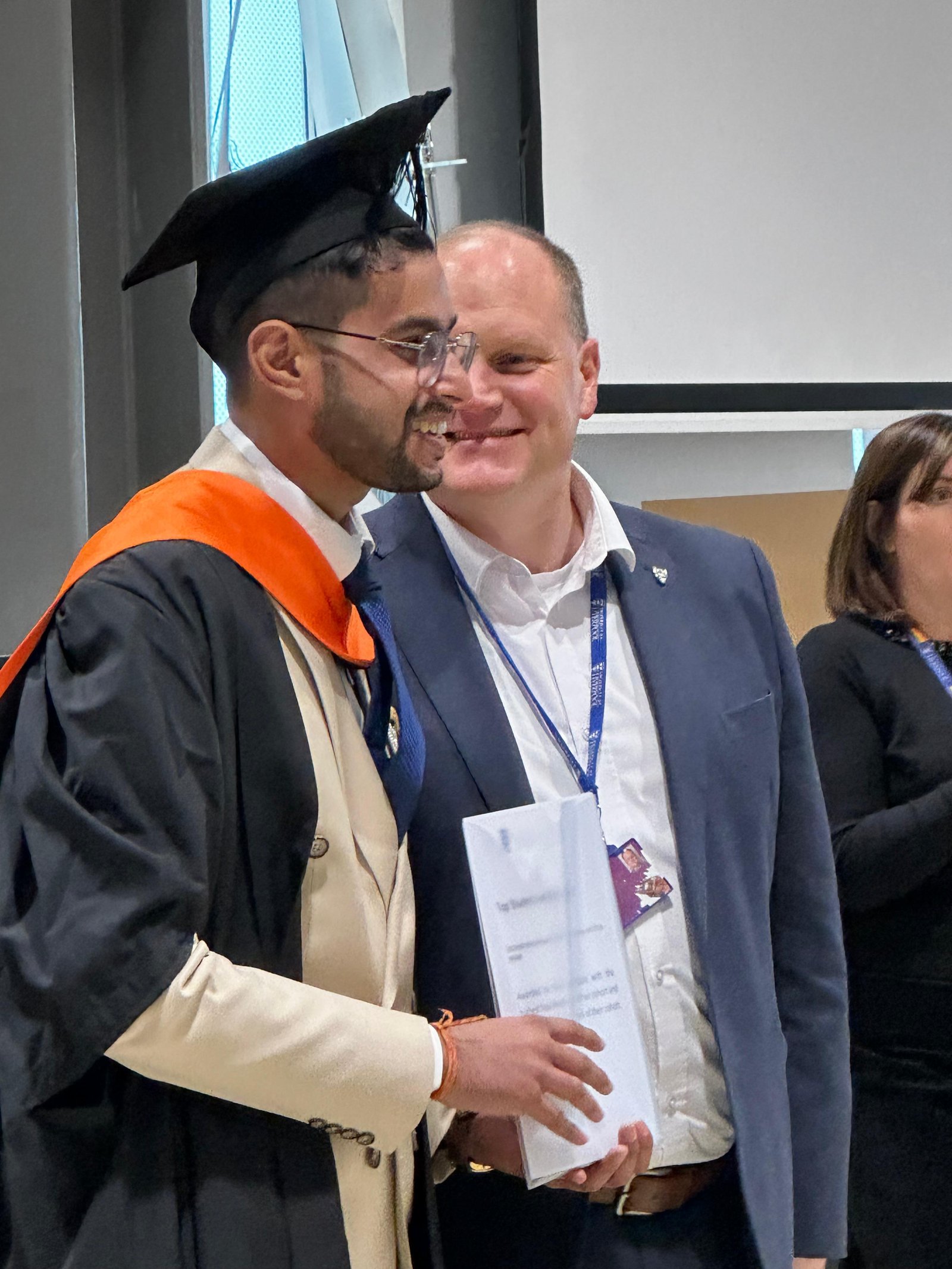 Manish on graduation day at the University of Liverpool